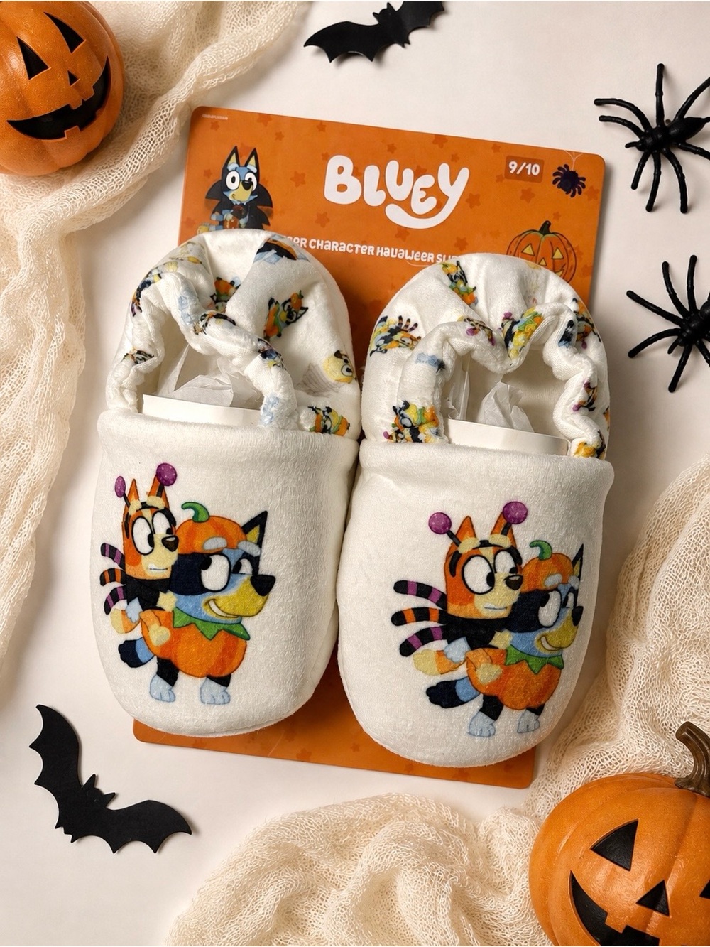NWT Bluey Kids Halloween Slippers Size 9/10 (Toddler)
